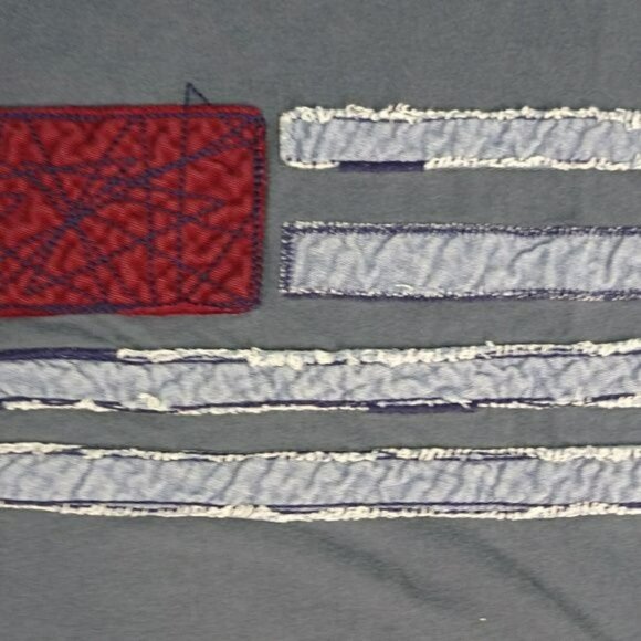 Tommy Hilfiger Gray Large Flag Grayish Blue Shirt XXL - Picture 3 of 7